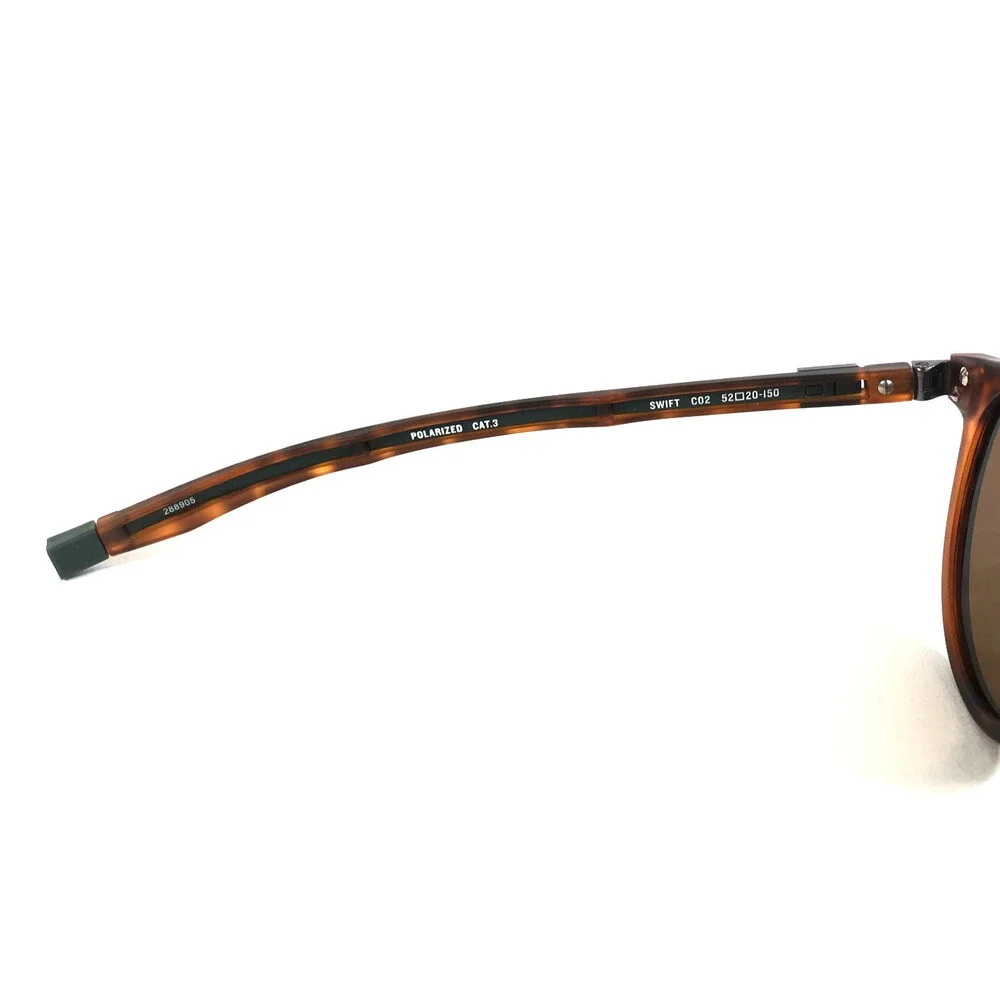 Champion Sunglasses SWIFT C02 Black Tortoise Frames with Brown Polarized Lenses